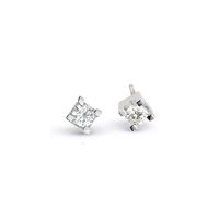Earrings PG Gioielli Woman in White Gold Diamante 0.06 Ct ORGL006 - ORGL006